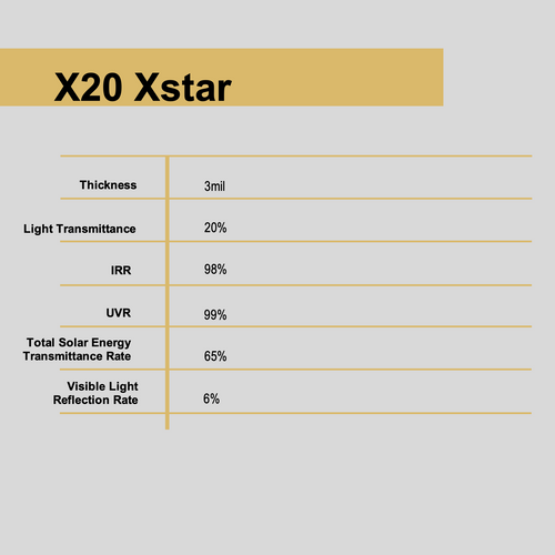 X20 Window Film